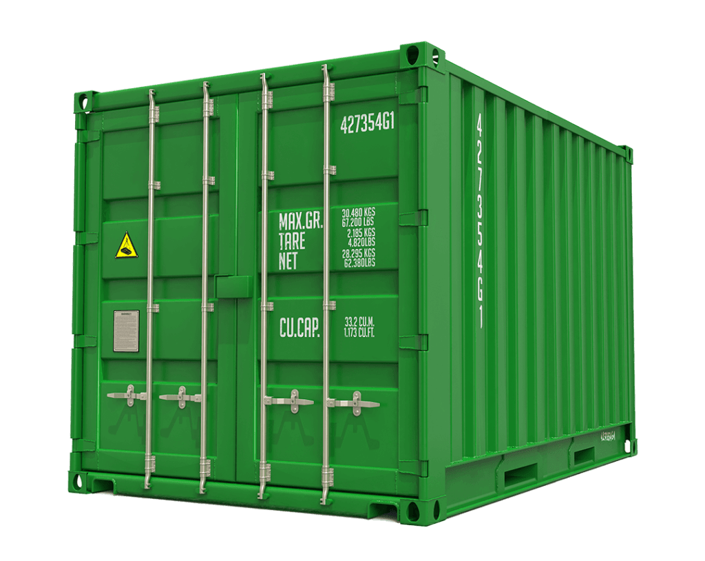 Small green container